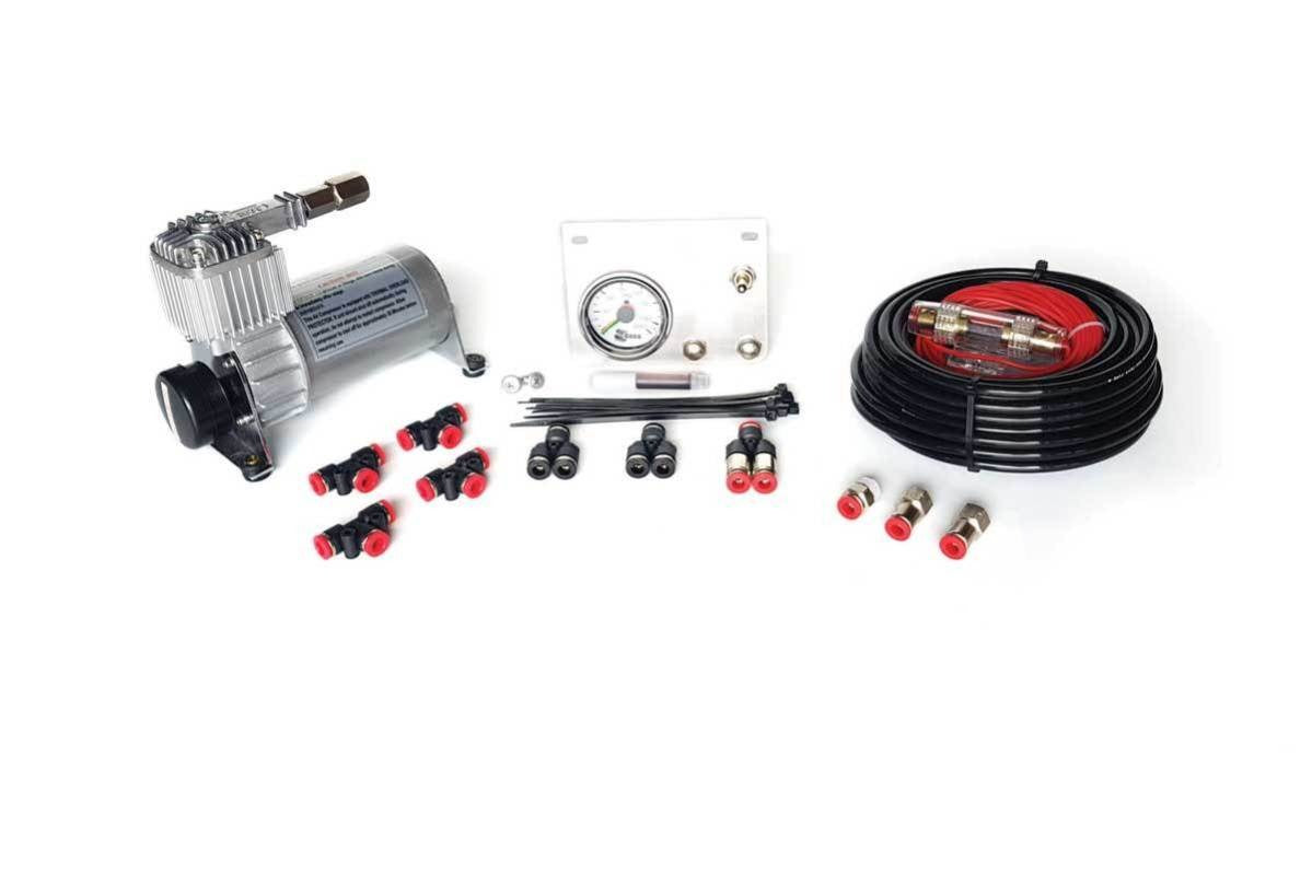 Air Suspension Inflation Kit with PX01 In-Cab Controller | 2 Button Airbag Control System | Easy Manual Adjustment | Heavy Duty