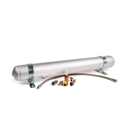 2 Gallon (6L) Aluminum Air Tank | 3 Port Complete Air Reservoir | Heavy Duty for Air Suspension Systems