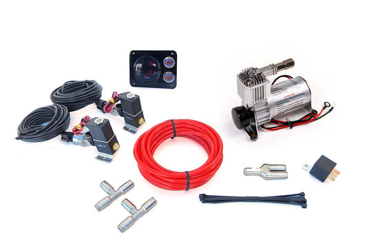 Air Suspension Inflation Kit with PX01 Digital Controller | 2 Button Control System | Easy Manual Airbag Adjustment | Heavy Duty