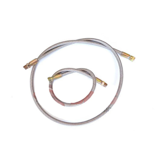 Stainless Steel Braided Hose 700mm with Flare Fittings | Heavy Duty Air Suspension Line | High Pressure & Durable