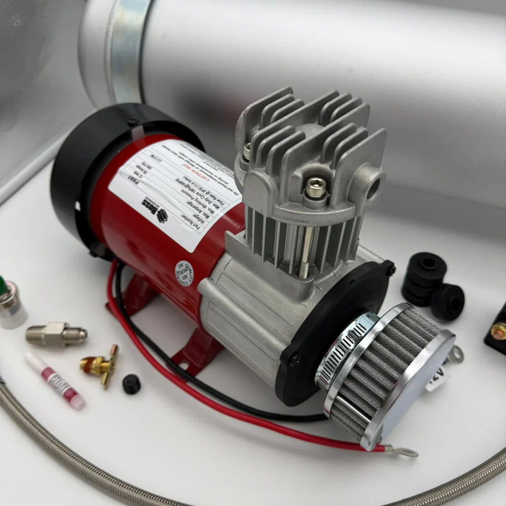 Boss Outback Air Pro 5 12V Air Compressor | Heavy Duty High Performance Compressor | Ideal for Air Suspension, Off-Road & Towing