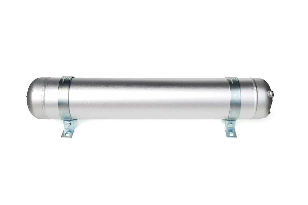 2 Gallon (6L) Aluminum Air Tank | 3 Port Complete Air Reservoir | Heavy Duty for Air Suspension Systems